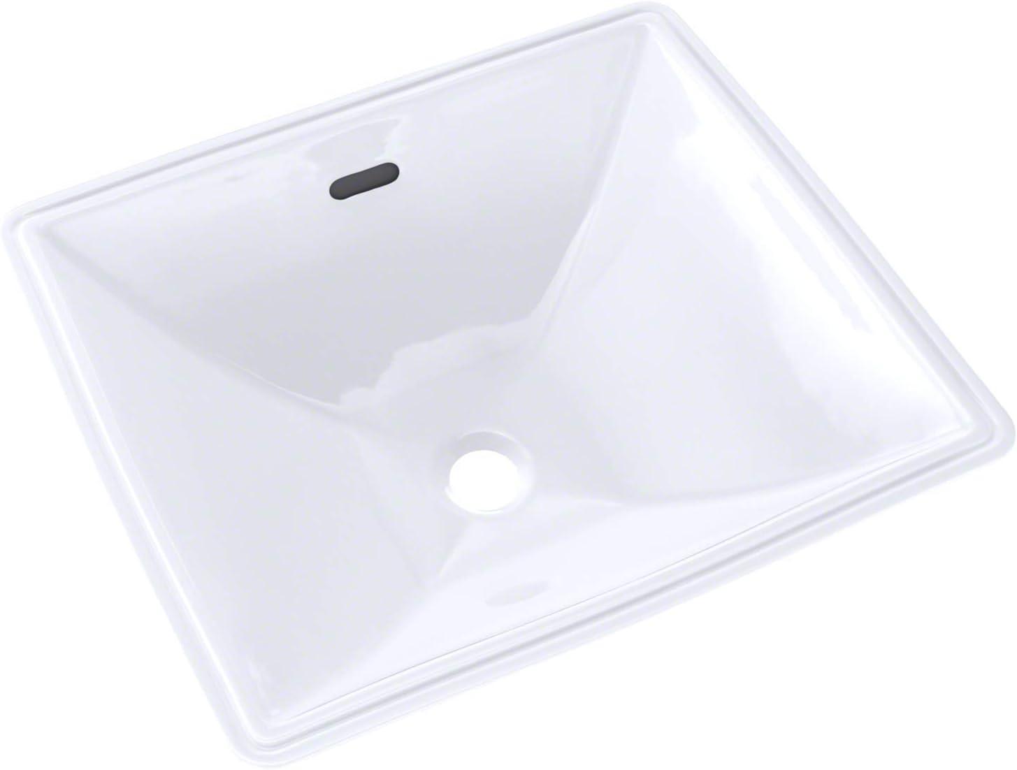 Legato™ Vitreous China Rectangular Undermount Bathroom Sink with Overflow
