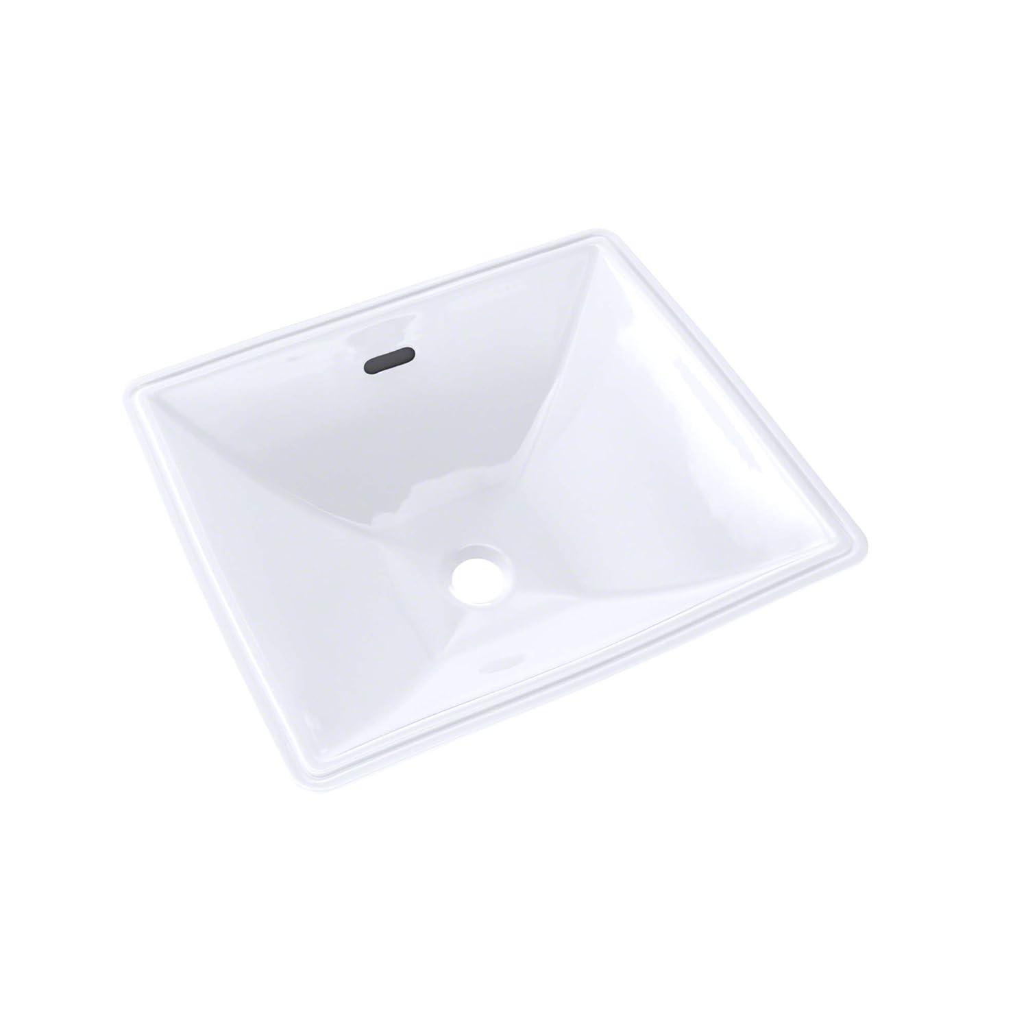 Legato™ Vitreous China Rectangular Undermount Bathroom Sink with Overflow