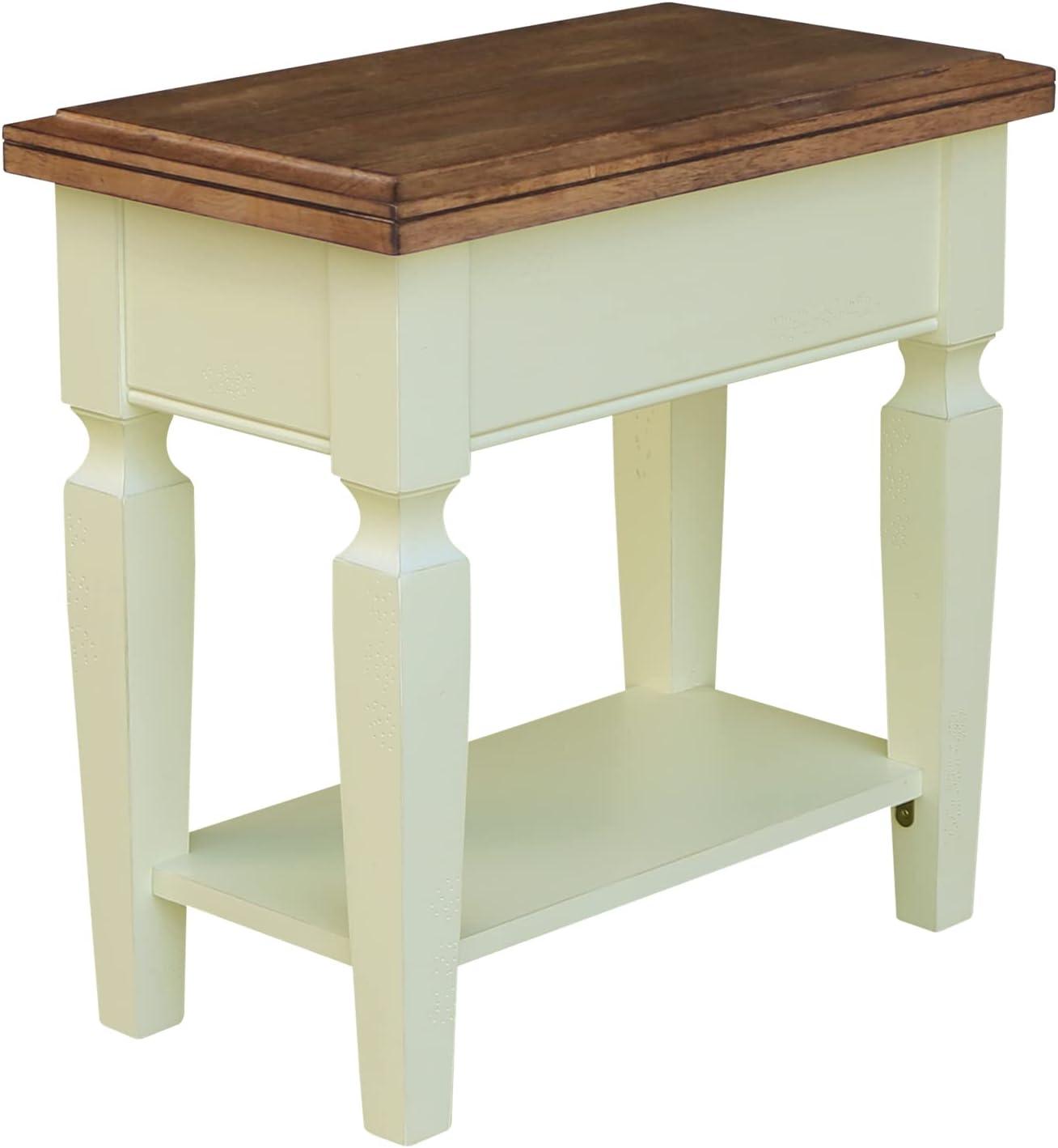 International Concepts Vista Solid Wood Side Table