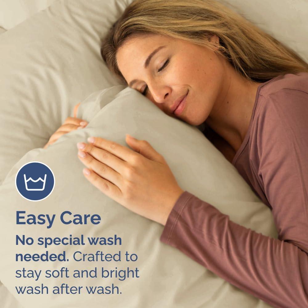 CGK Linens Hotel Quality Microfiber Pillowcase Covers (Set of 2)