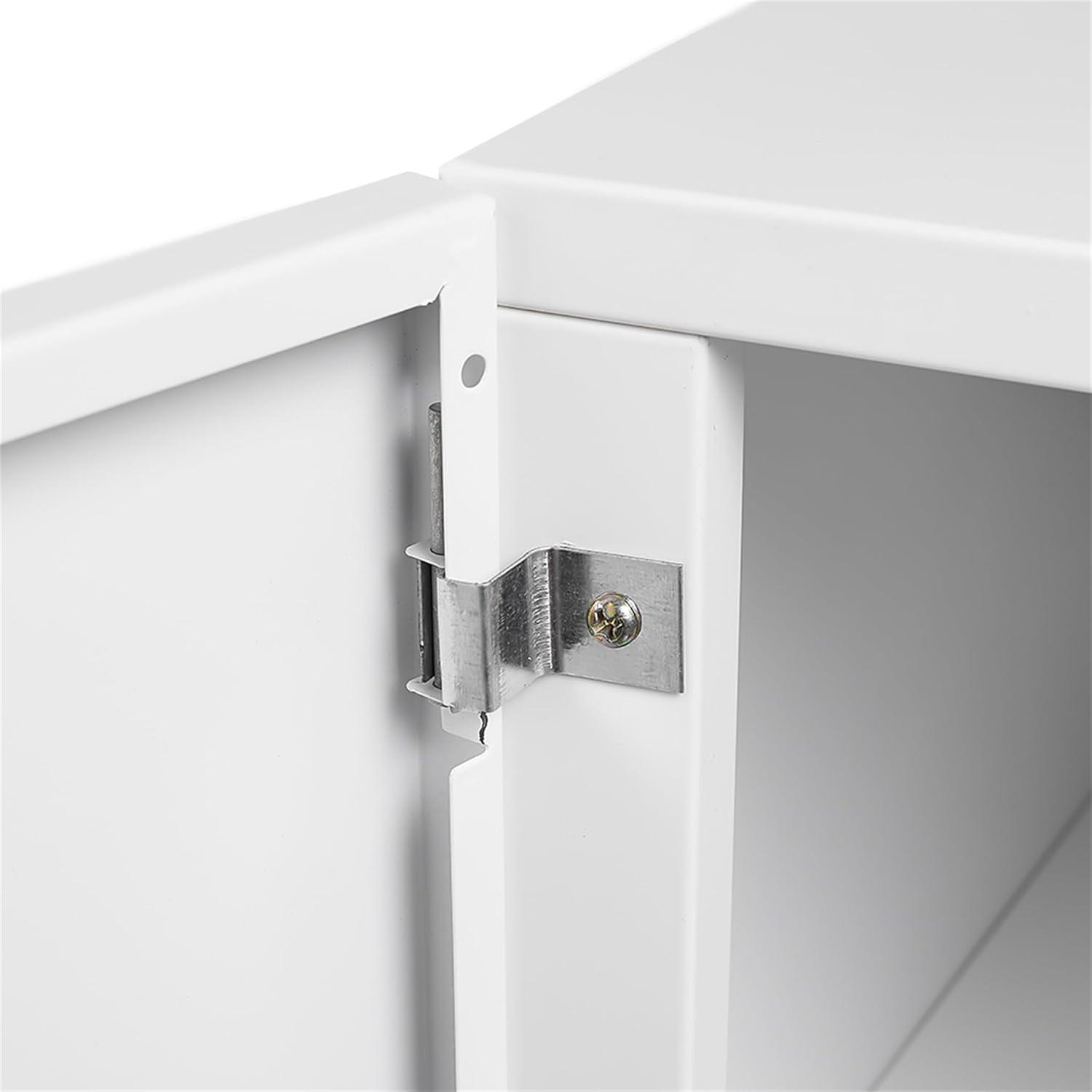 Office furniture Copier Cabinet White 2 door steel copier stand mobile pedestal file Printer Stand