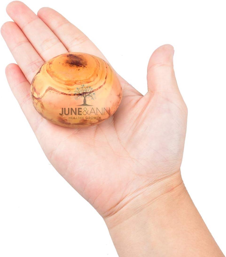 June&Ann Natural Ocean Jasper Palm Stones Healing Gemstone Therapy Worry Crystal Stones for Meditation Chakra Balancing Collection, Irregular Shape