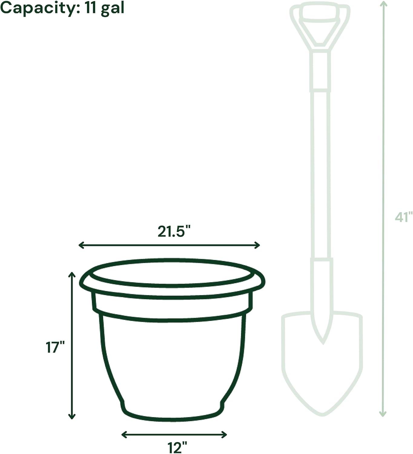Bloem Ariana Traditional Self-Watering Indoor/Outdoor Pot Planter