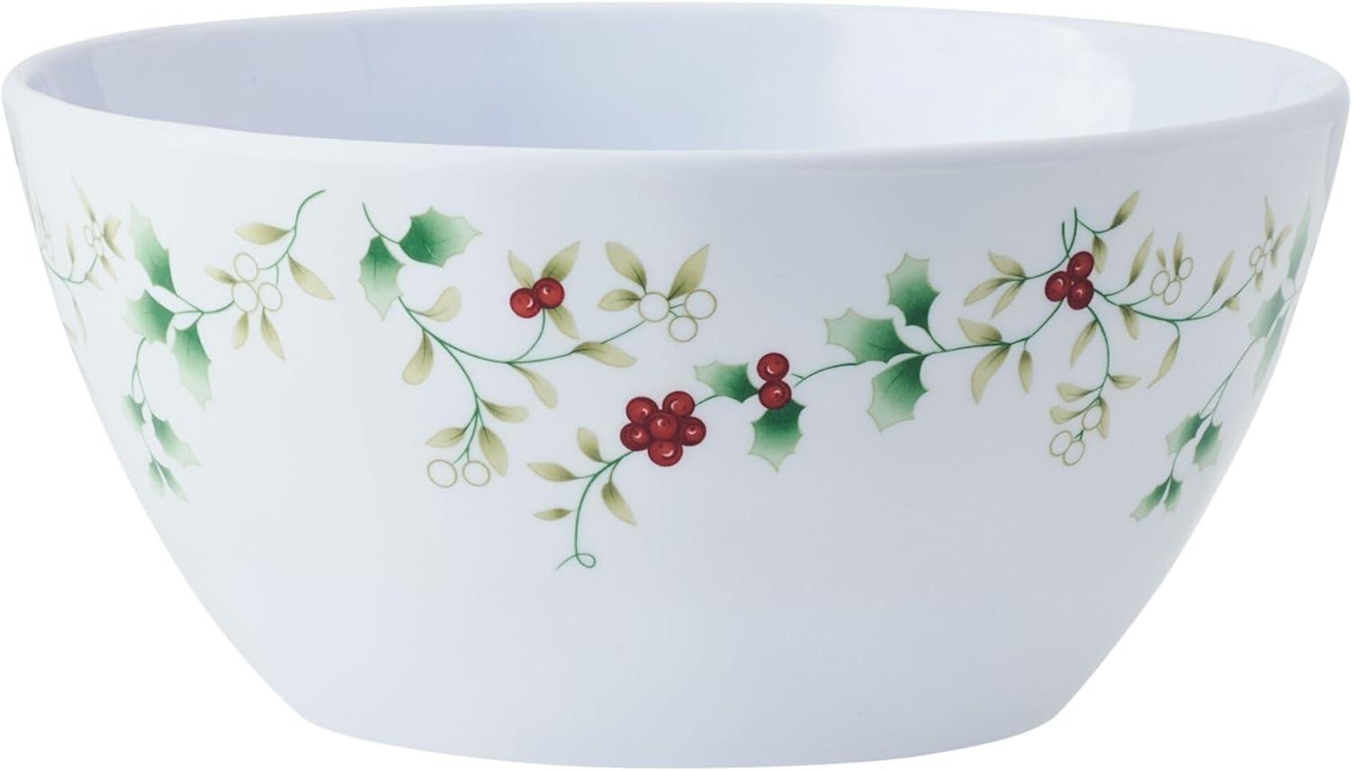 Winterberry Melamine Holiday Dinnerware Set, Service for 6