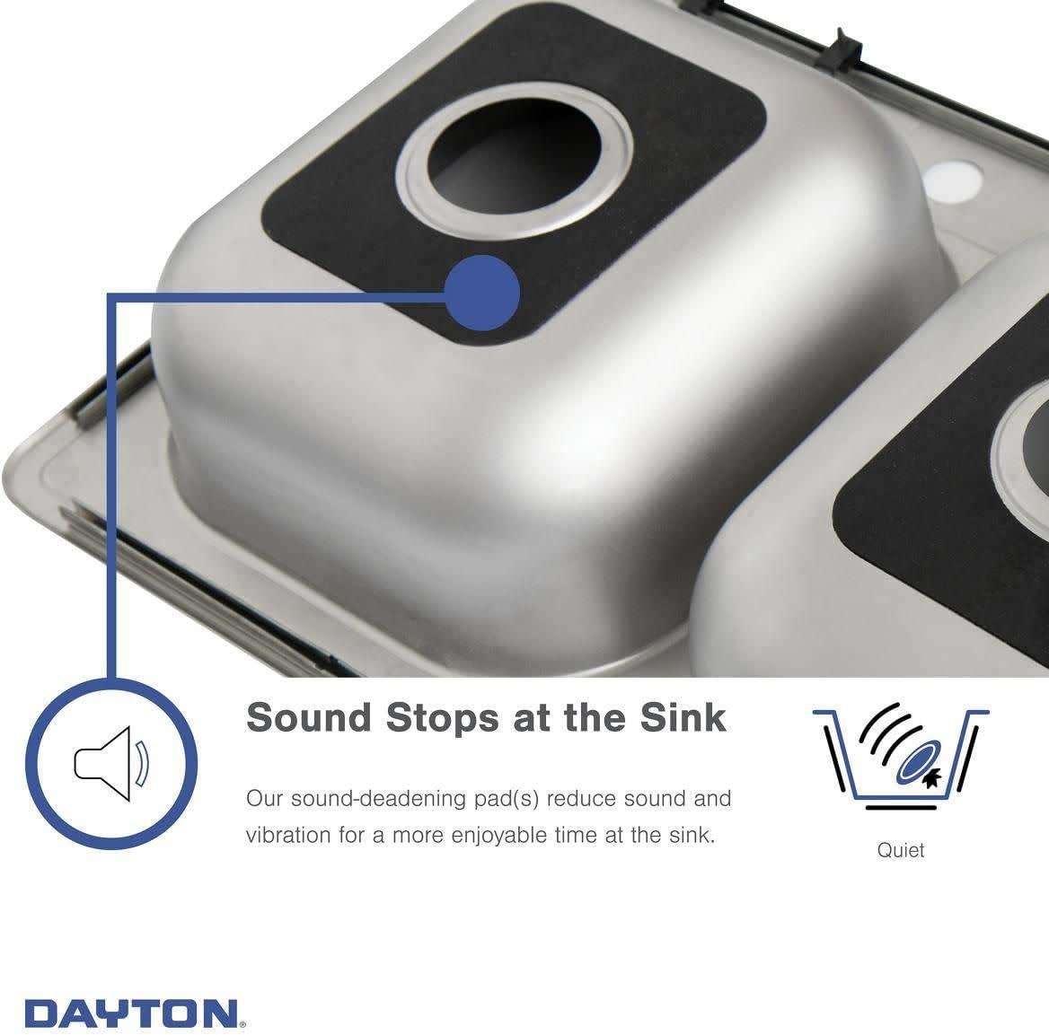 Dayton 25" L x 22" W Drop-In Kitchen Sink