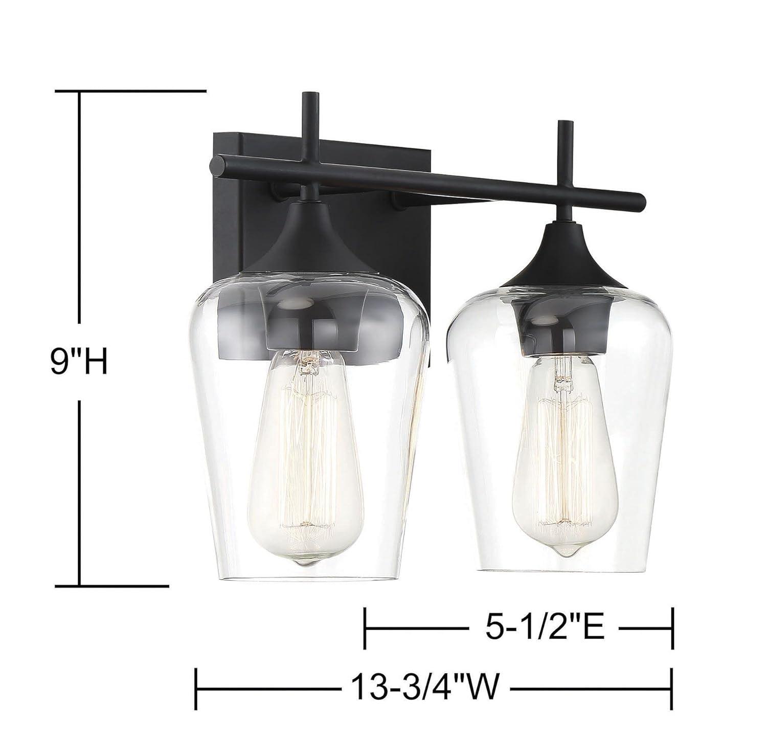 Savoy House Octave 2 - Light Vanity in Black