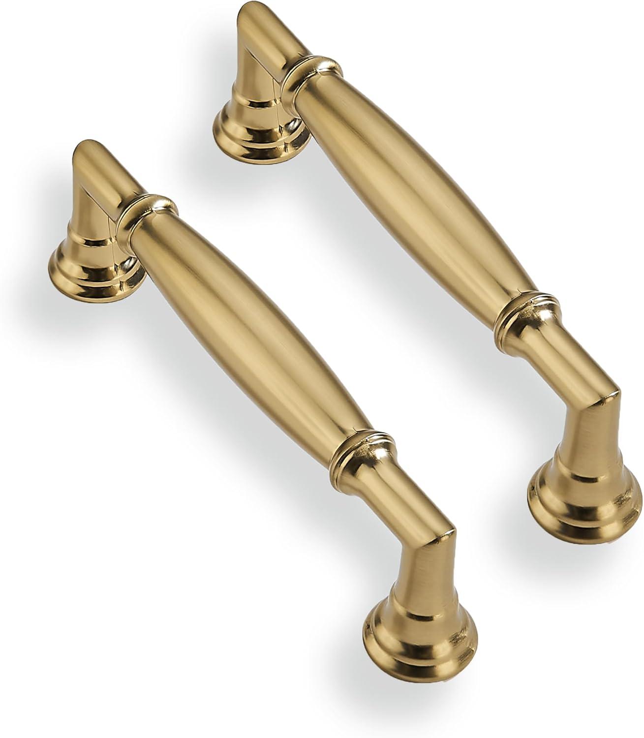 Williamsburg Kitchen Cabinet Handles, Solid Core Drawer Pulls for Cabinet Doors, 3-3/4 Inch (96mm)