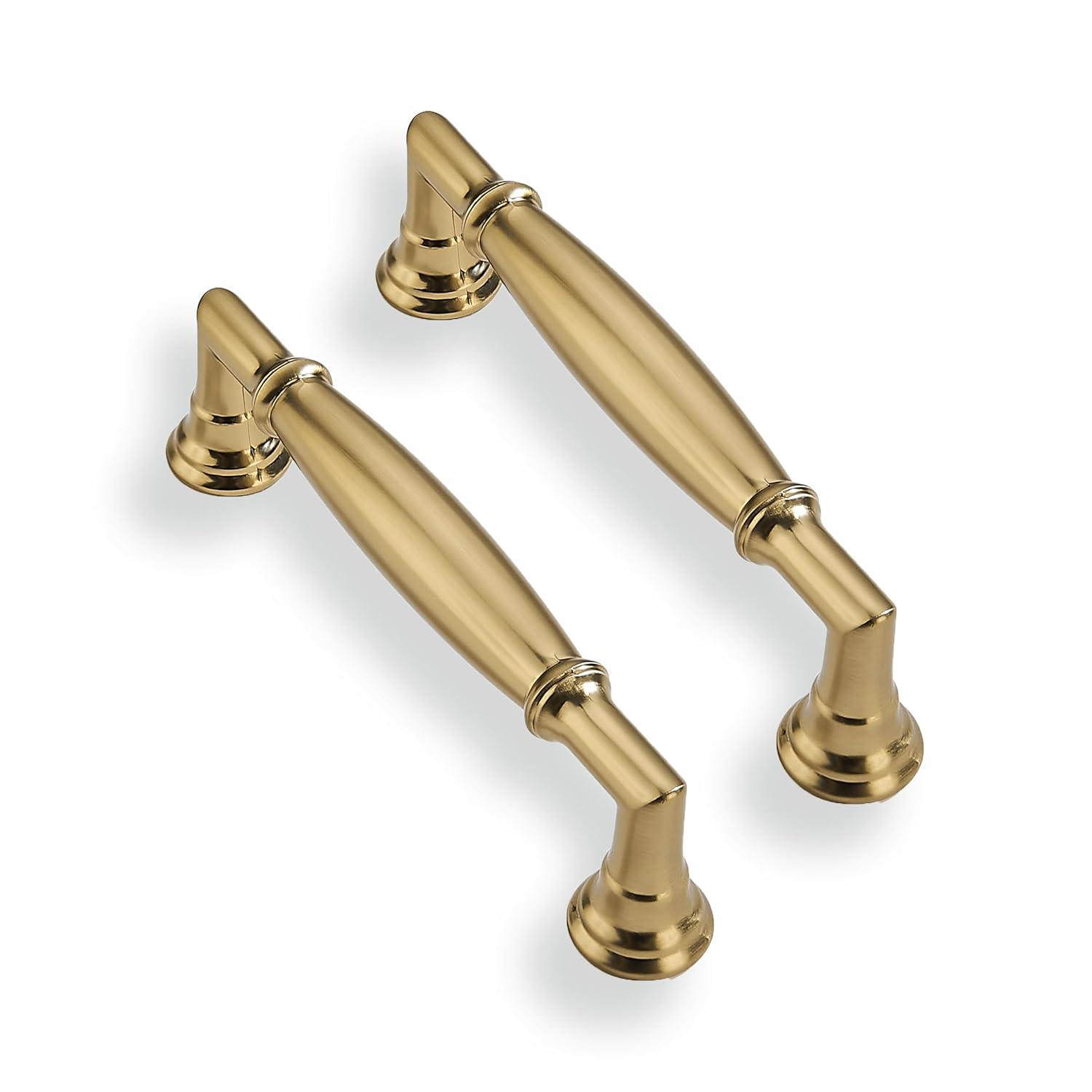 Williamsburg Kitchen Cabinet Handles, Solid Core Drawer Pulls for Cabinet Doors, 3-3/4 Inch (96mm)