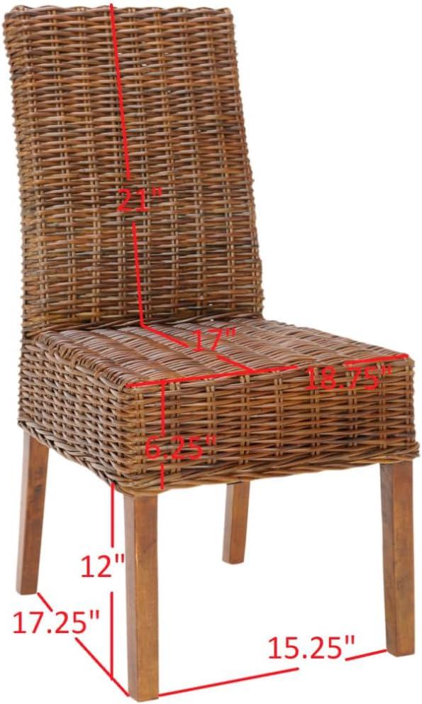 Sanibel 18"H Rattan Side Chair (Set of 2)  - Safavieh