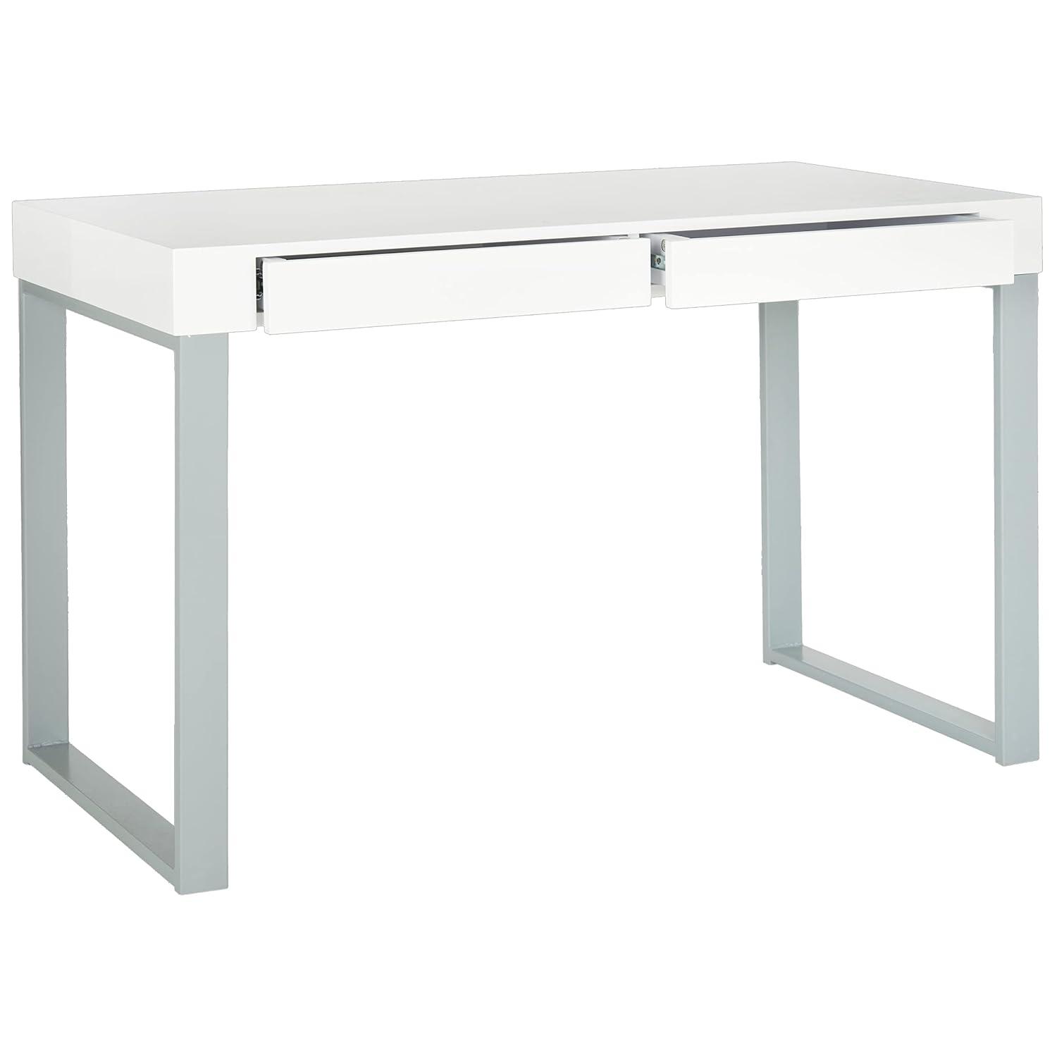Barton Desk - FOX2206 - White/Grey - Safavieh Couture