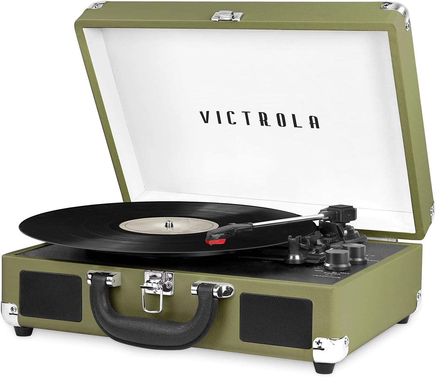 Victrola Journey 3-Speed Bluetooth Suitcase Record Player - Mint