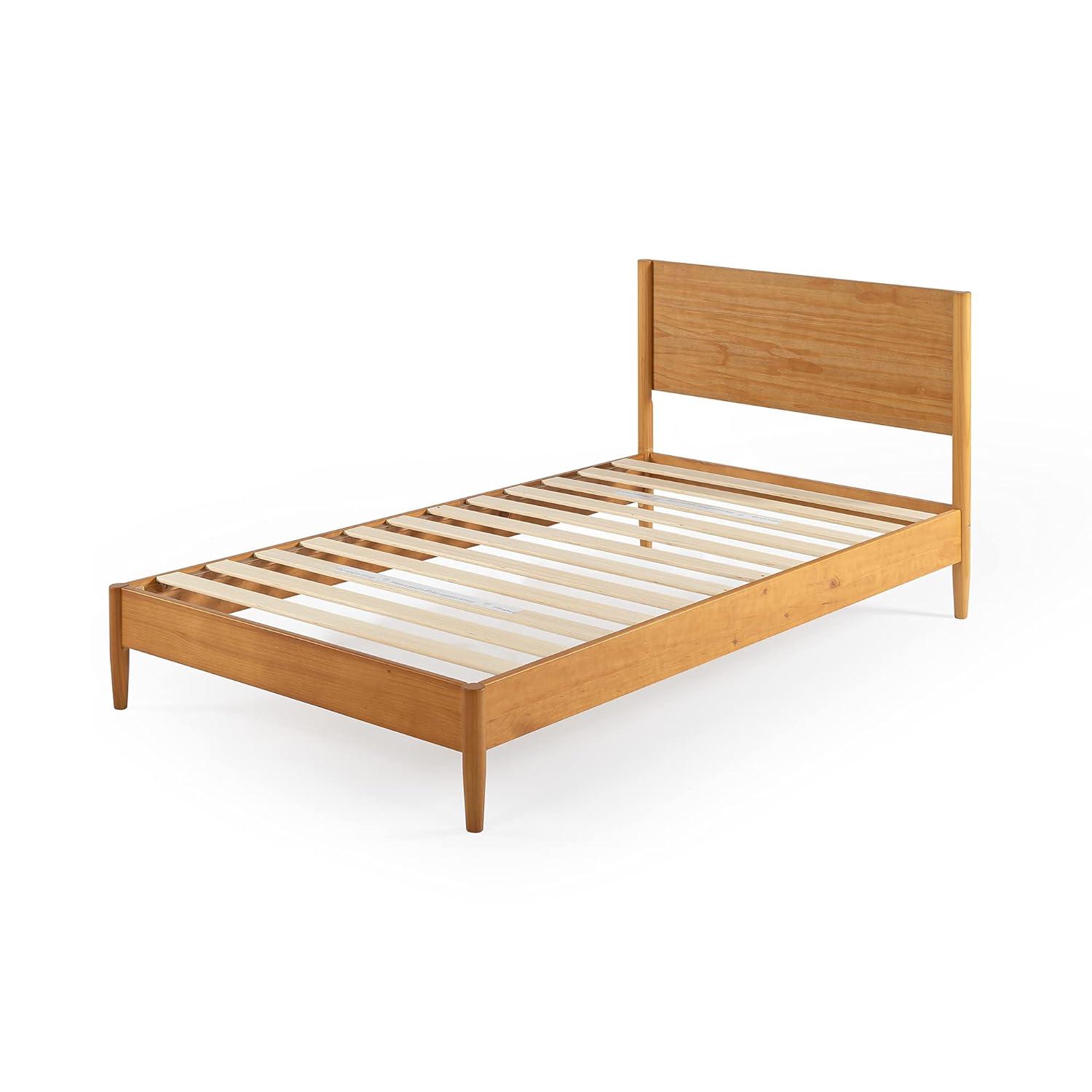 Zinus Allen 35" Mid Century Wood Platform Bed Frame, Twin