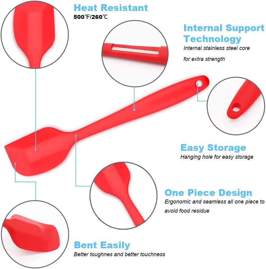 Multicolor Silicone 4-Piece Heat-Resistant Spatula Set