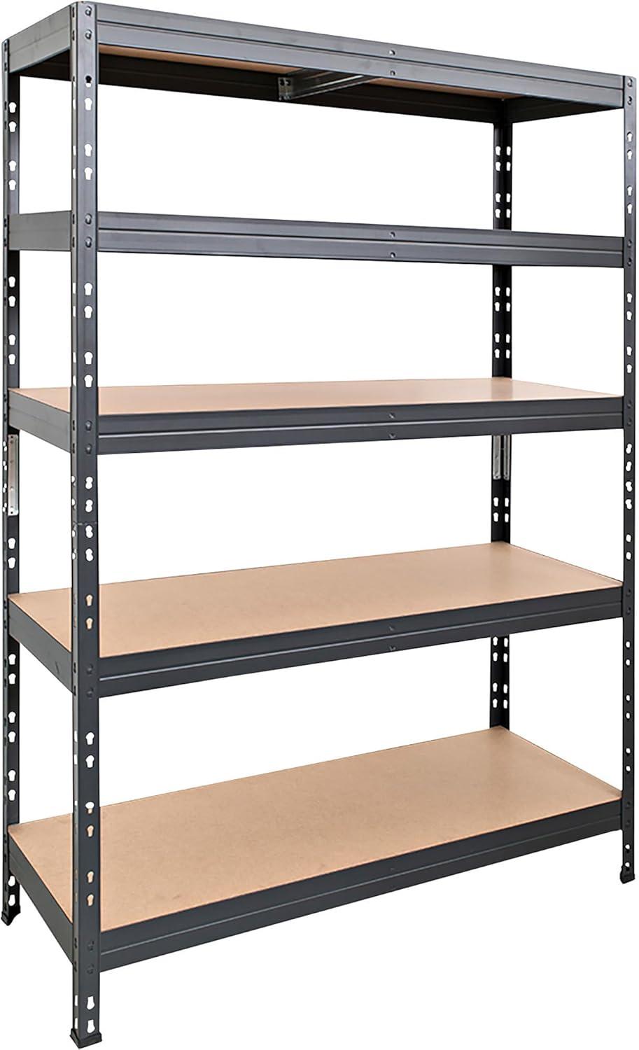 Heavy-Duty Steel 5-Shelf Garage Storage Unit, 48in x 20in x 70in