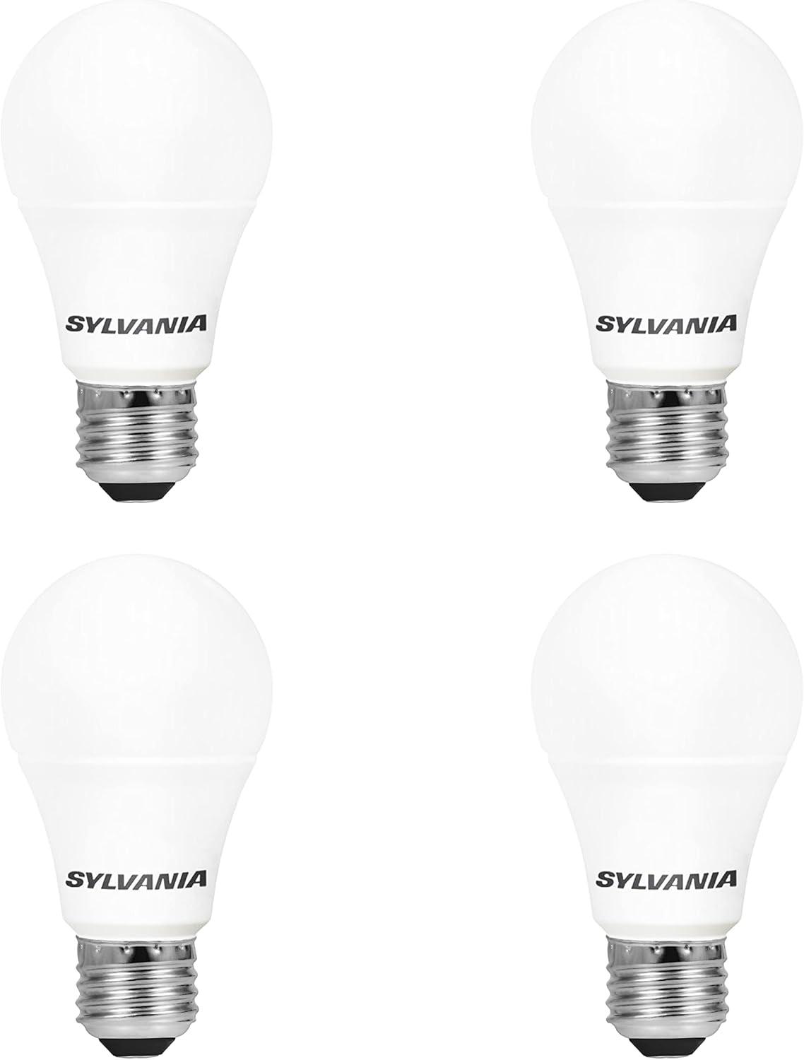 Soft White Frosted LED A19 40W Equivalent Light Bulbs - 4 Pack