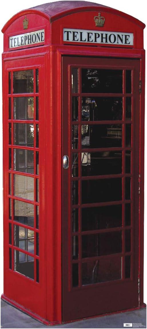 English Phone Booth Life-Size Cardboard Stand-Up