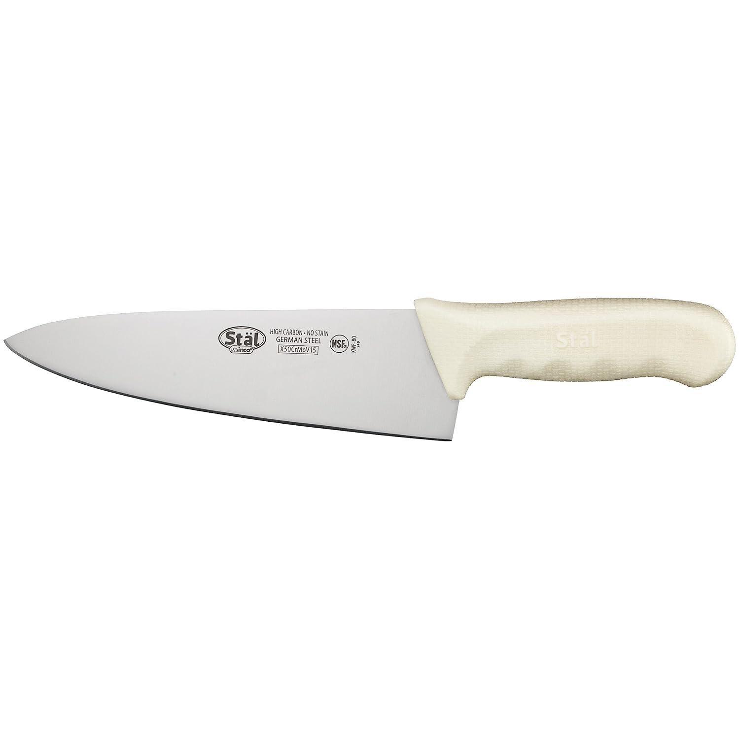 Winco KWP-80, 8-Inch Cook's Knife with Polypropylene Handle, NSF