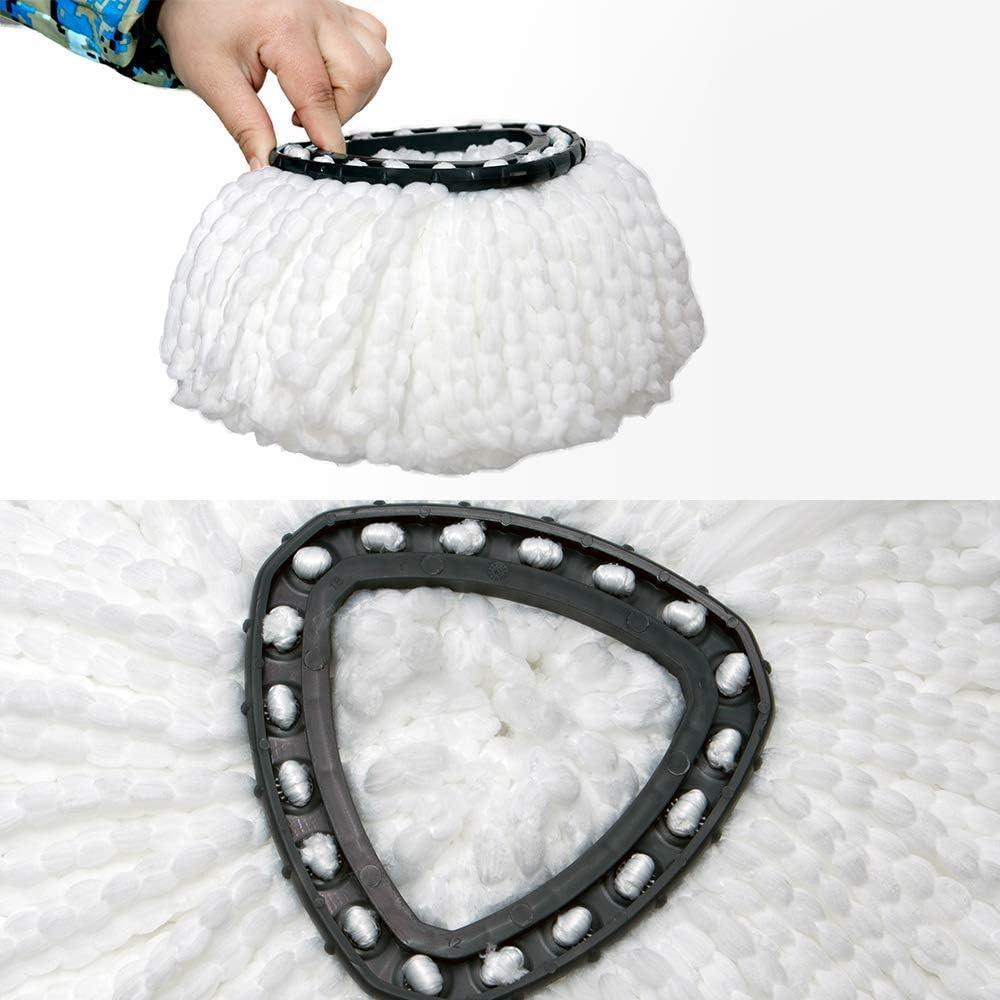 3 Pack Triangle Spin Mop Heads Replacements, Machine Washable Microfiber Spin Mop Refills for Floor Cleaning, Easy to Replace