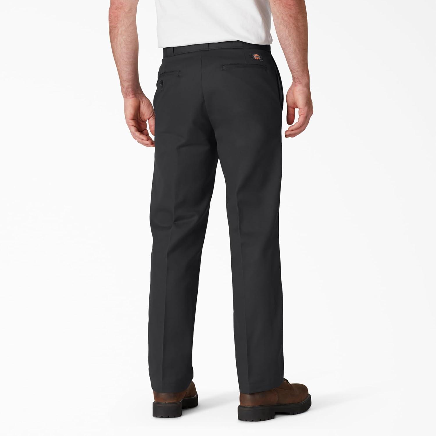 Men's Black High Rise Relaxed Fit Work Pants