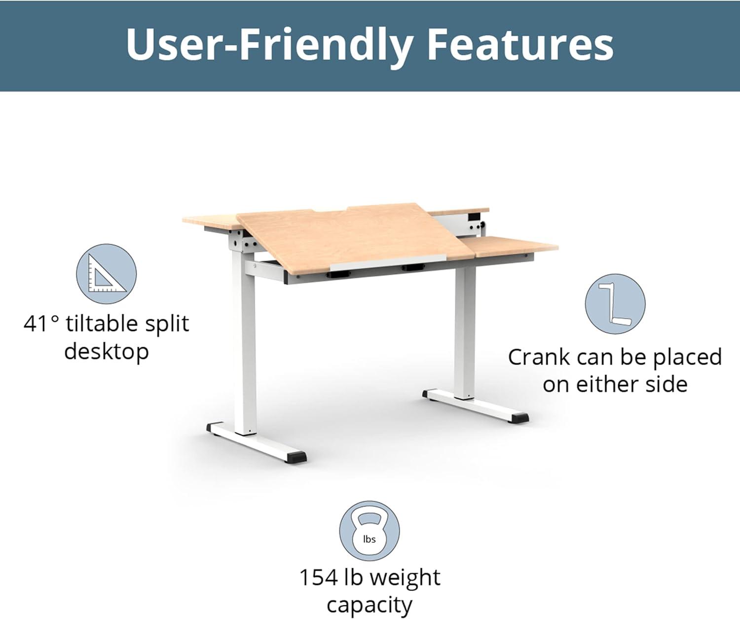 Leidah Adjustable Metal Base Standing Desk