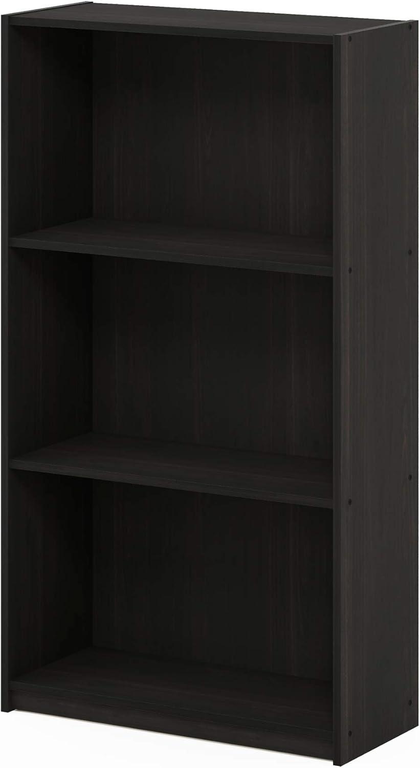 Furinno Easy Assembly 3 Cube Decorative Bookshelf Storage Display Cabinet 3-Tier Multi-functional Open Shelf,Espresso