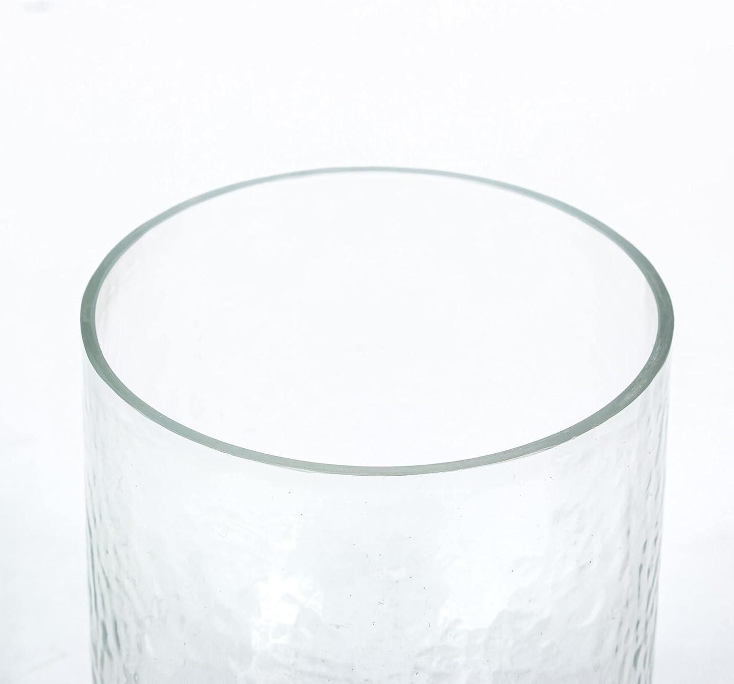 Clear Glass Jar with Mango Wood and Metal Inlay Lid