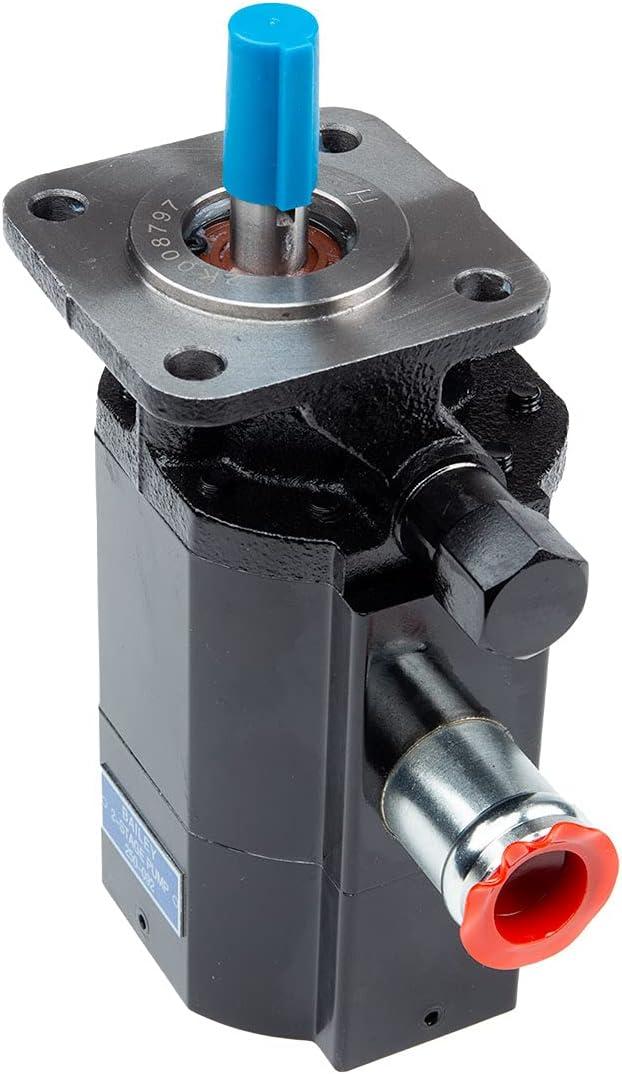 Chief Two-Stage Pump - Compact 2 Stage Hydraulic Log Splitter Pump - Wood Splitter Pumps, 3600 Max RPM, 3045 PSI, 10 GPM, 1” Inlet & 1/2" NPT Outlet Ports, 4 Bolt Flange Mount, Drive Shaft: 1/2 x 1 ½