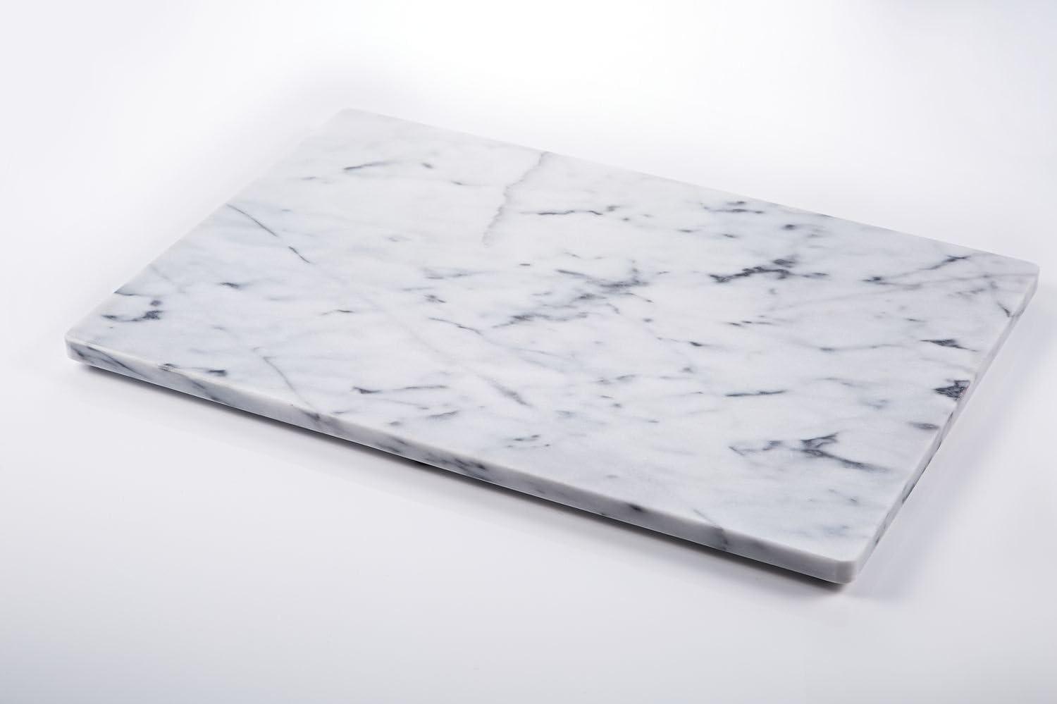 JEmarble Pastry Board 12x16 inch with Non-Slip Rubber Feets for Stability Perfect for Keep the Dough Cool and Chocolate Tempering(Premium Quality)