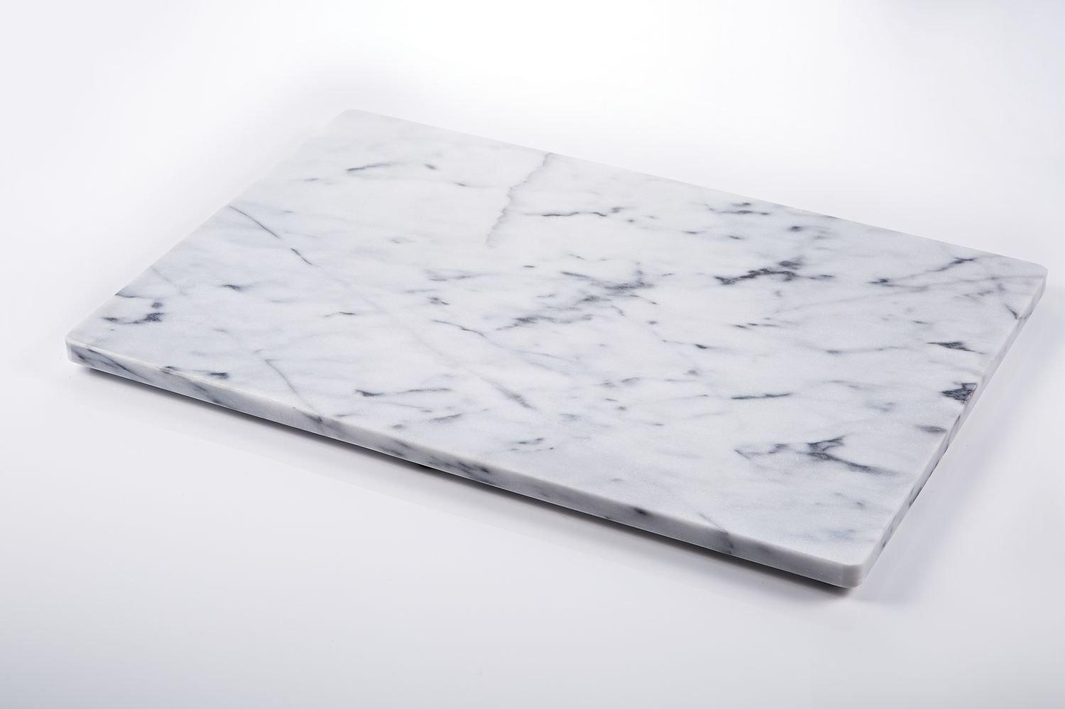 JEmarble Pastry Board 12x16 inch with Non-Slip Rubber Feets for Stability Perfect for Keep the Dough Cool and Chocolate Tempering(Premium Quality)