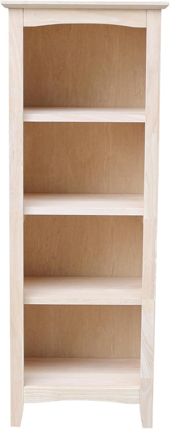 Shaker Bookcase Unfinished Brown - International Concepts