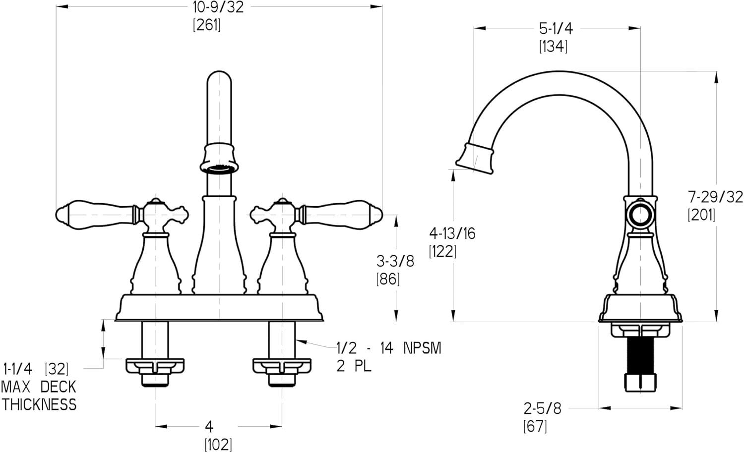 Sonterra Polished Chrome 2-Handle High-Arc Bathroom Faucet