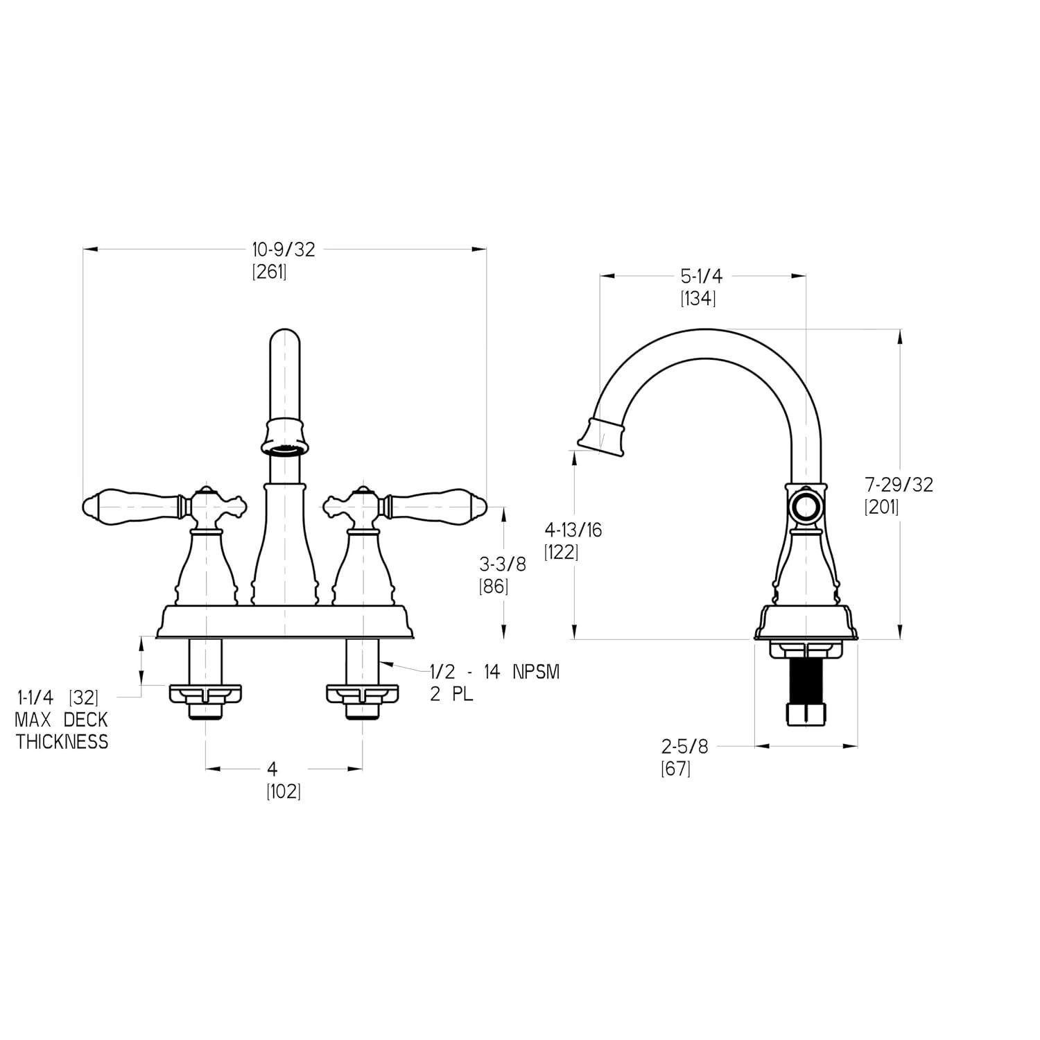 Pfister Sonterra Product LF-WL2-45PC Polished Chrome