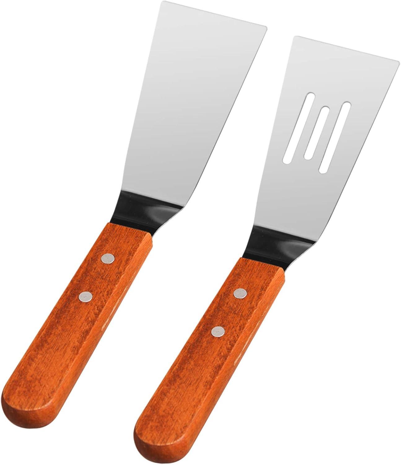 VEVORbrand Stainless Steel Griddle,18" X 16" Universal Flat Top Rectangular Plate, BBQ Charcoal/Gas Grill with 2 Handles and Grease Groove with for Camping, Tailgating and Parties