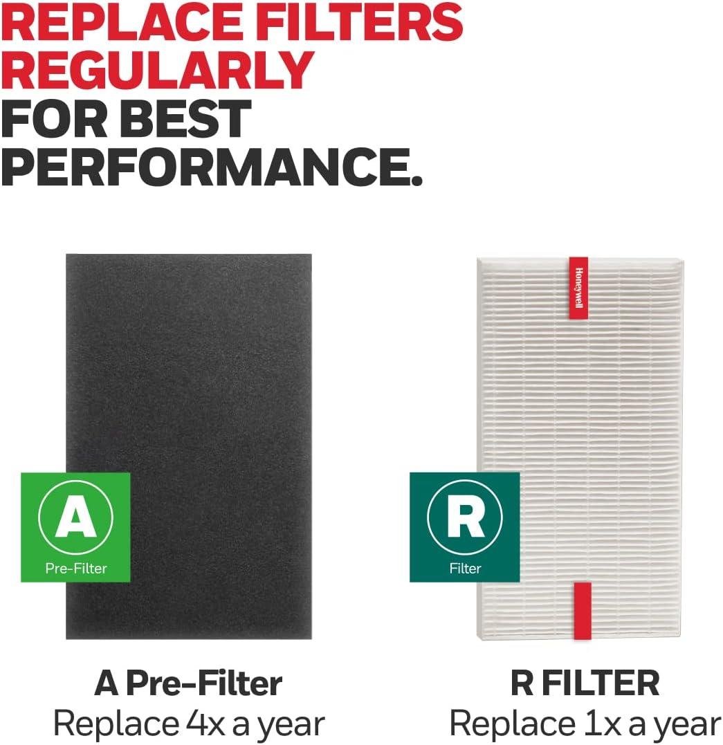 Honeywell HEPA Air Purifier Filter Value Kit with A and R Filters: Replacement for HPA200, HPA3100B, Captures Allergens