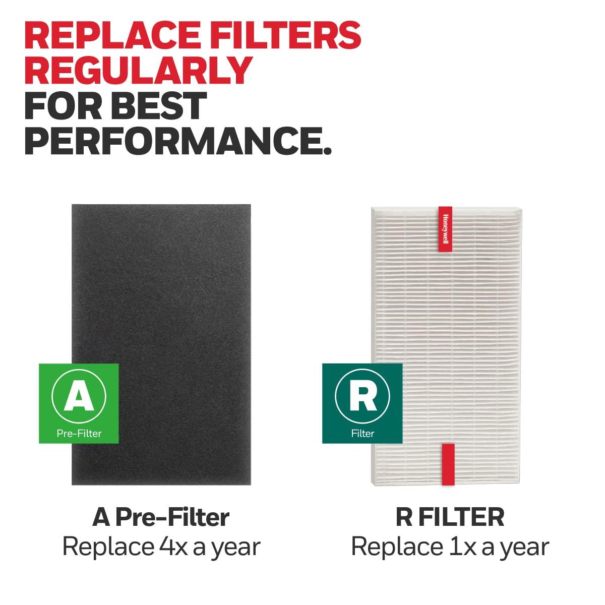 Honeywell HEPA Air Purifier Filter Value Kit with A and R Filters: Replacement for HPA200, HPA3100B, Captures Allergens