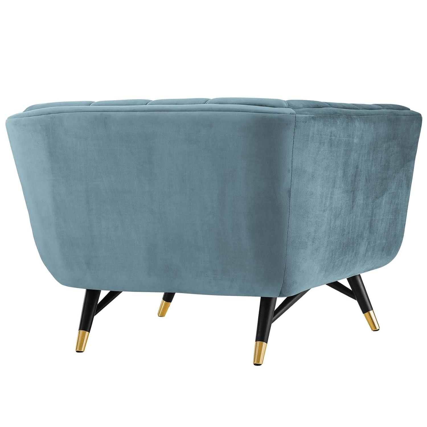 Modway Adept Performance Velvet Armchair Sea Blue