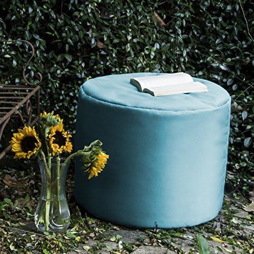 Jaxx Spring Indoor / Outdoor Bean Bag Pouf Ottoman, Navy