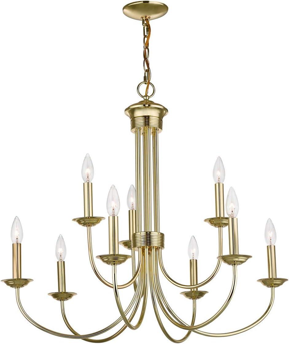 Livex Lighting - Estate - 9 Light Chandelier in Farmhouse Style - 30 Inches wide