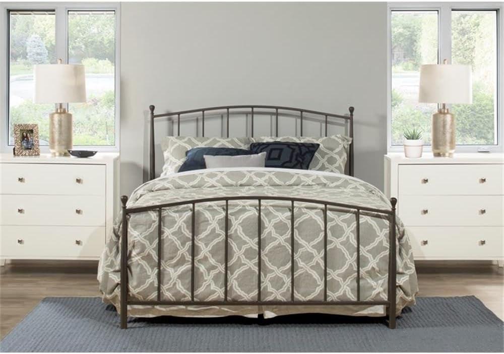 Hillsdale Furniture Warwick Gray Bronze Metal Queen Bed