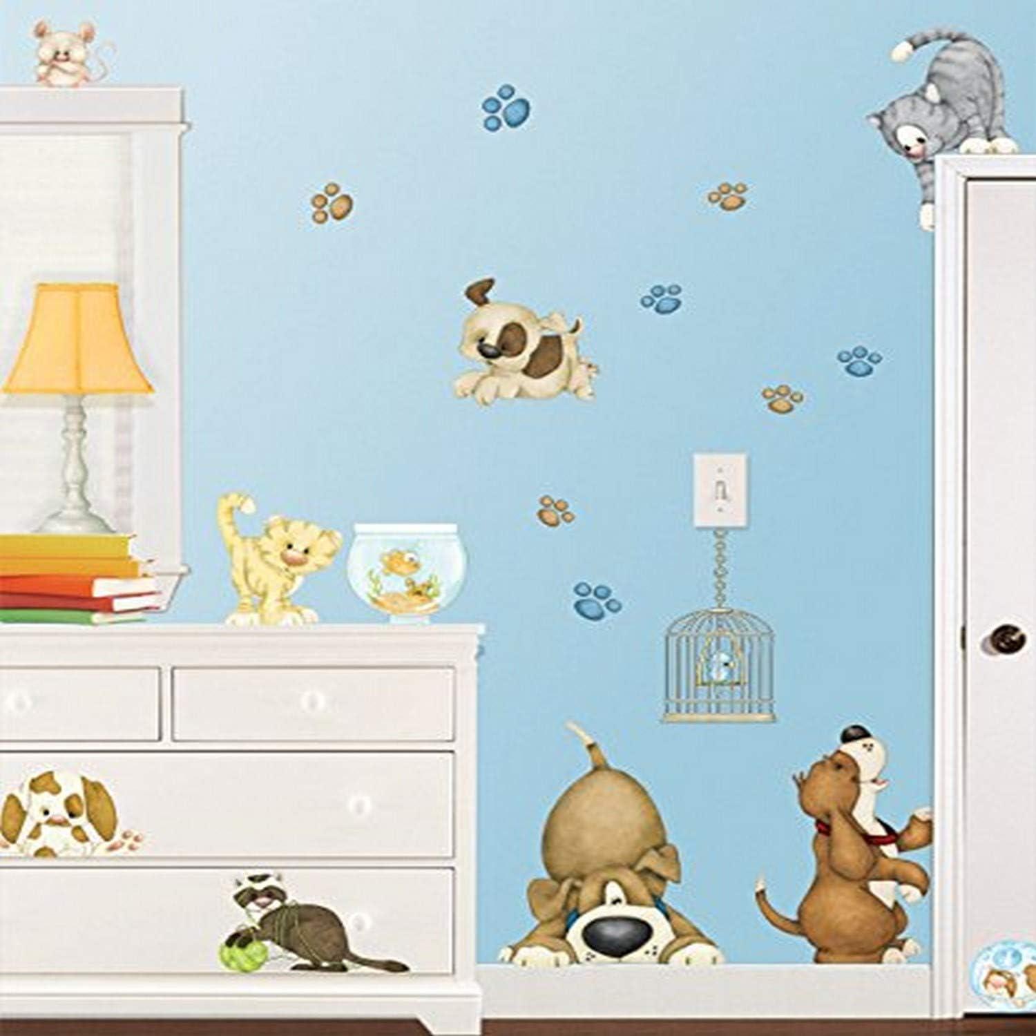 Super Jumbo Multicolor Animal Wall Decal Set