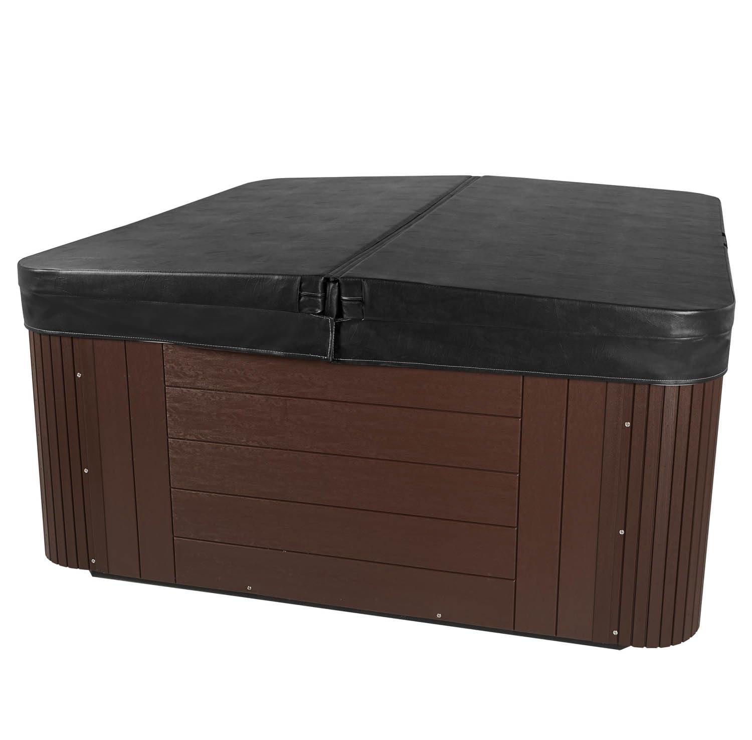Aqualife® by Strong Spas® Annapolis™ 6-Person 50-Jet Lounger Hot Tub Spa with 2 Pumps, LED Lighting, Stainless Steel Heater and Ozonator, Insulated Cover Included