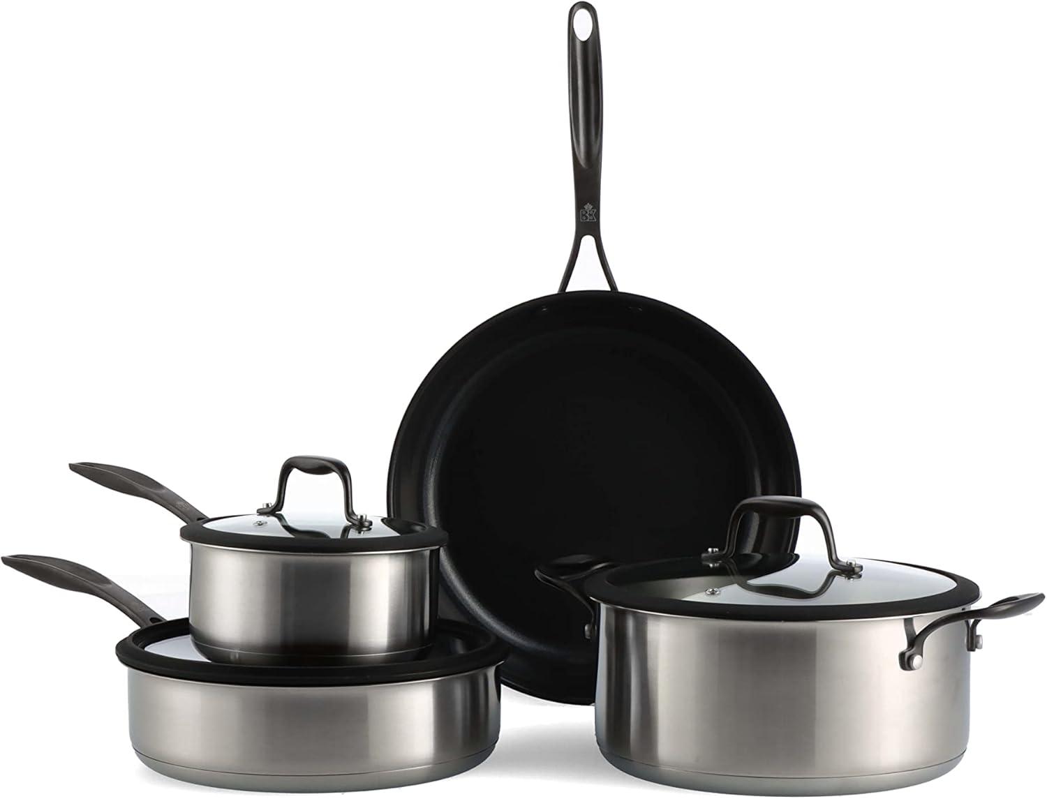 BK 7-Piece Black Ceramic Nonstick Induction Cookware Set