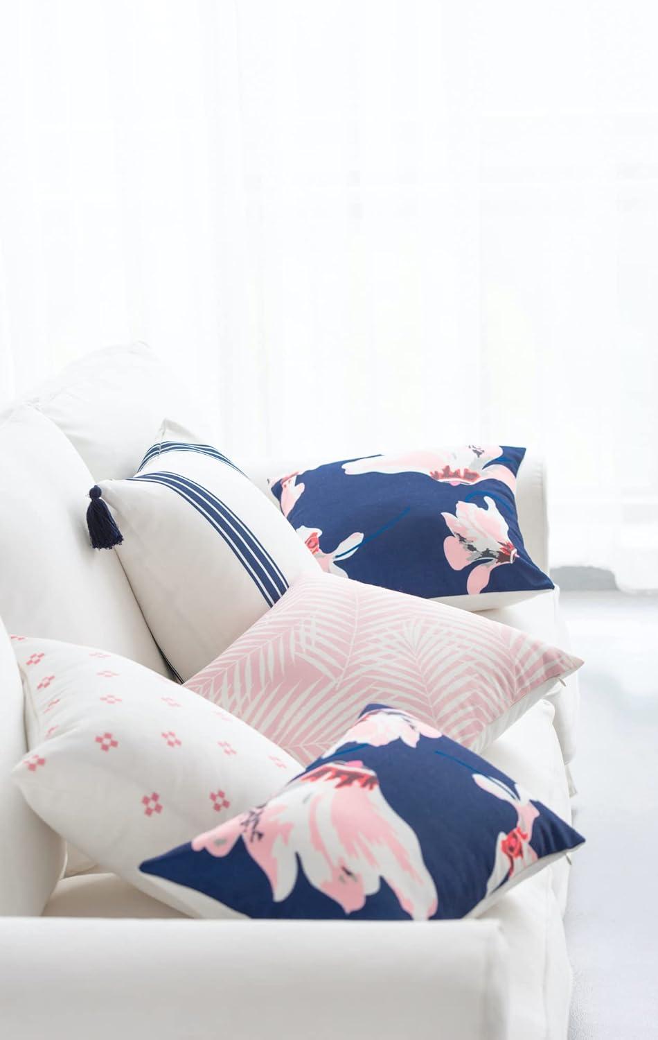 Hofdeco Spring Decorative Throw Pillow Cover ONLY, for Couch, Sofa, Bed, Yellow Floral, 18"x18"