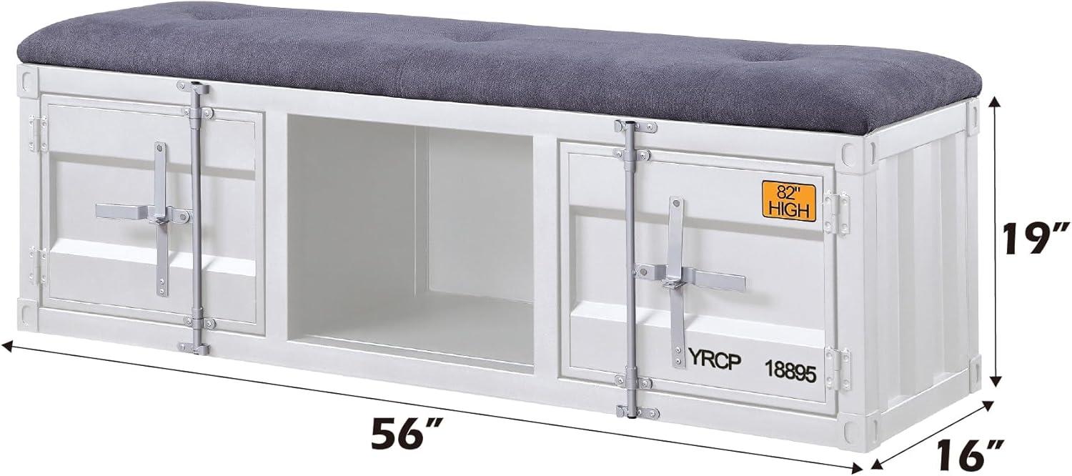 Acme Cargo Fabric Upholstered Storage Bench