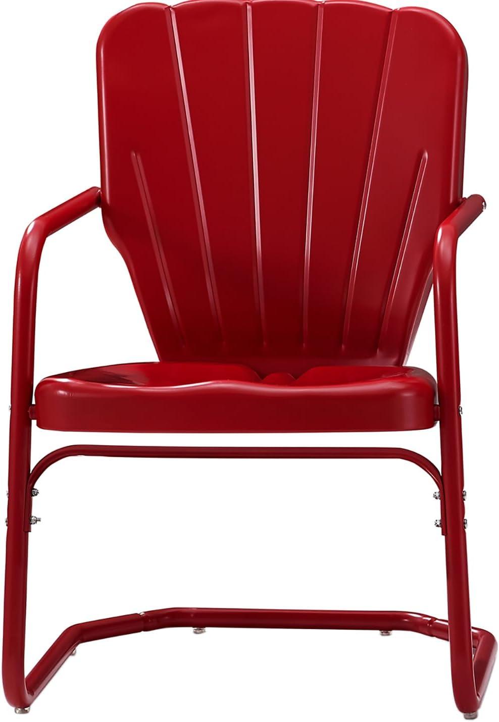 Ridgeland 2pk Outdoor Chairs - Red - Crosley