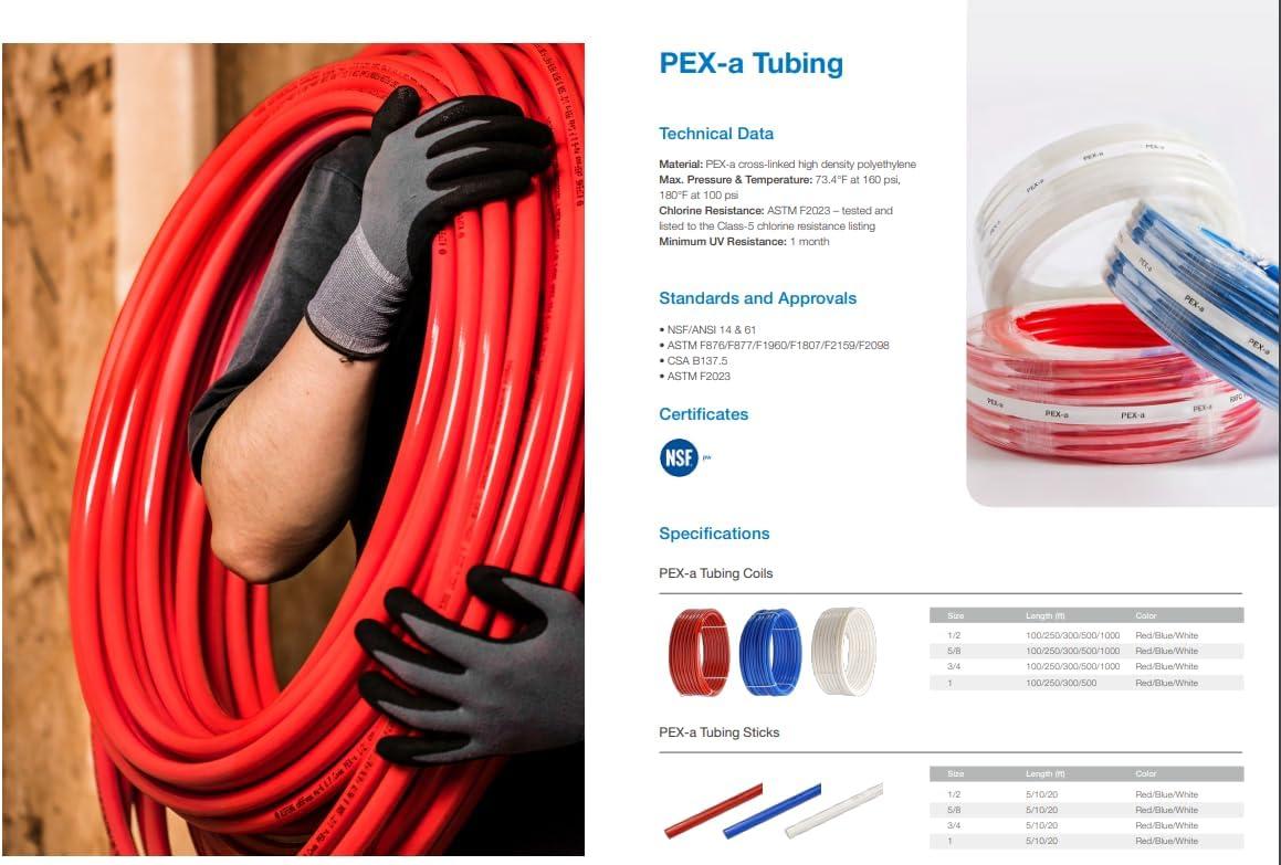 1 Inch Blue PEX-B Pipe Coil for Plumbing Applications