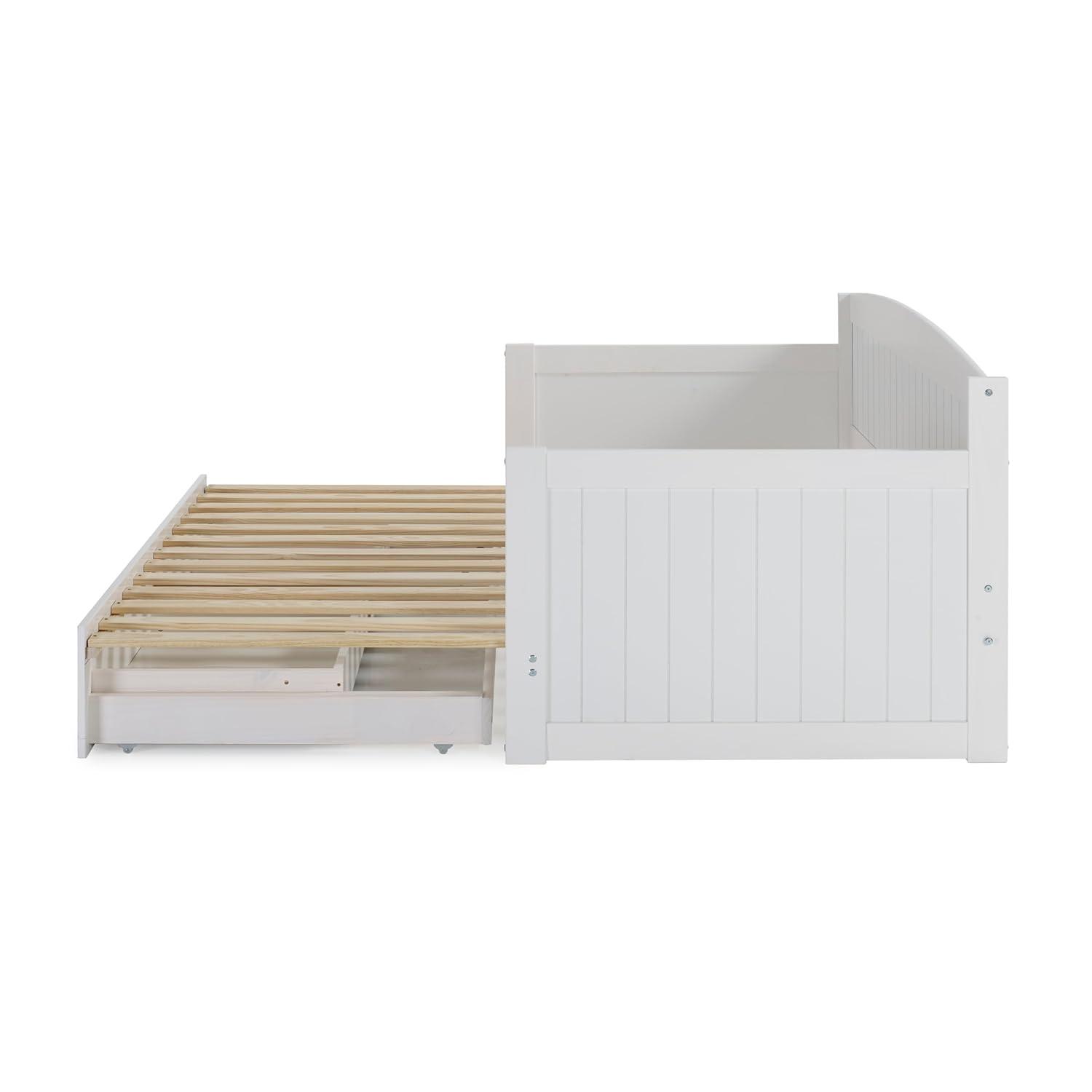 Alaterre Furniture King Harmony Kids' Daybed with Conversion White