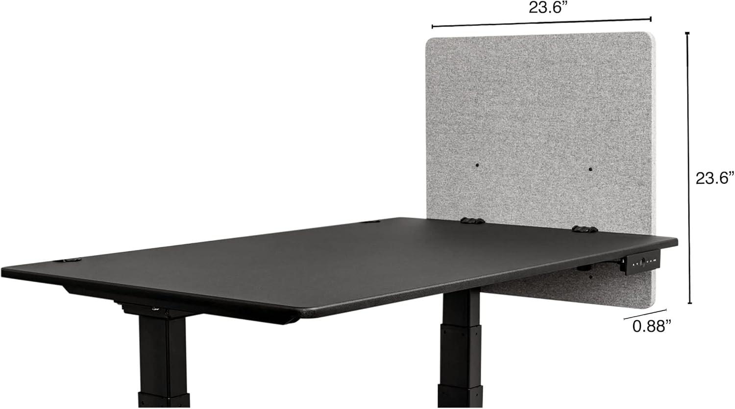 Stand Up Desk Store Fabric 3 Panel Desk Partition