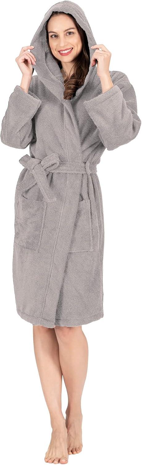 Nine West Hooded  Turkish Cotton Unisex Bath Robe Collection