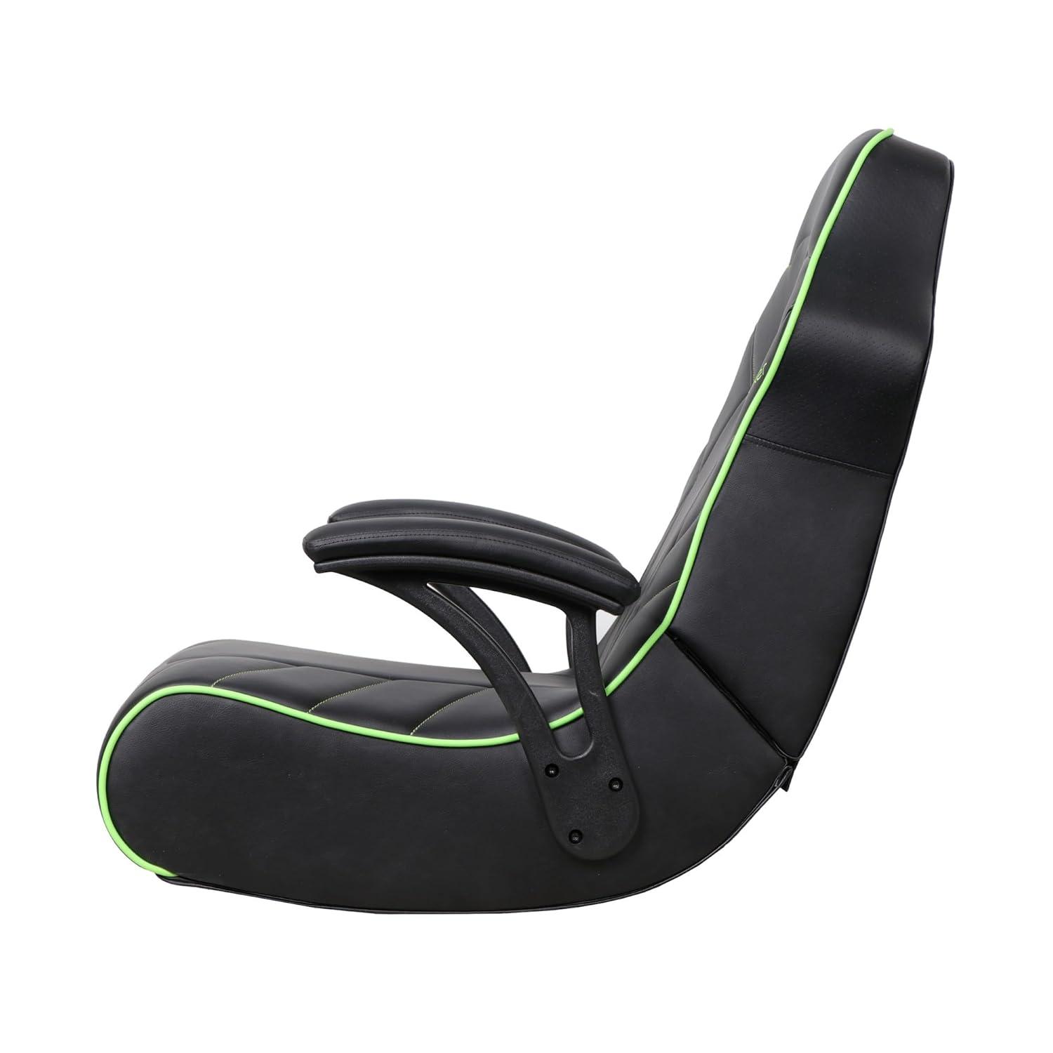 X Rocker Video Gaming Floor Rocker Chair, Built-in Audio, College Dorm Essentials for Guys and Girls, Gamers, Bedroom, Dorm Room Essentials, Foldable